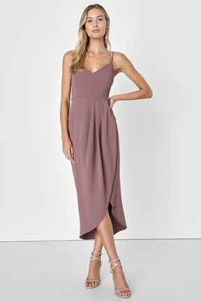 Vestido Mauve Roxo Reinette - Elegância e Sofisticação