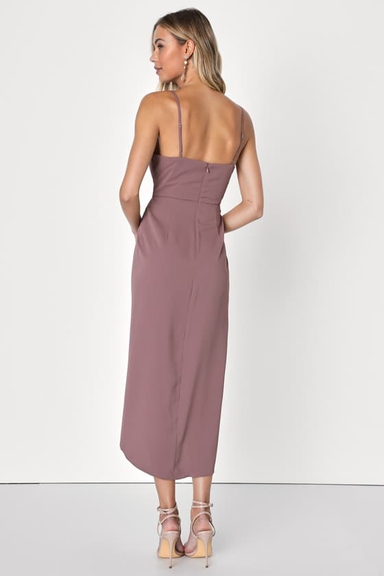 Vestido Mauve Roxo Reinette - Elegância e Sofisticação