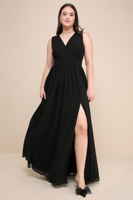 Vestido Longo Preto Paris com Sobrepeliz