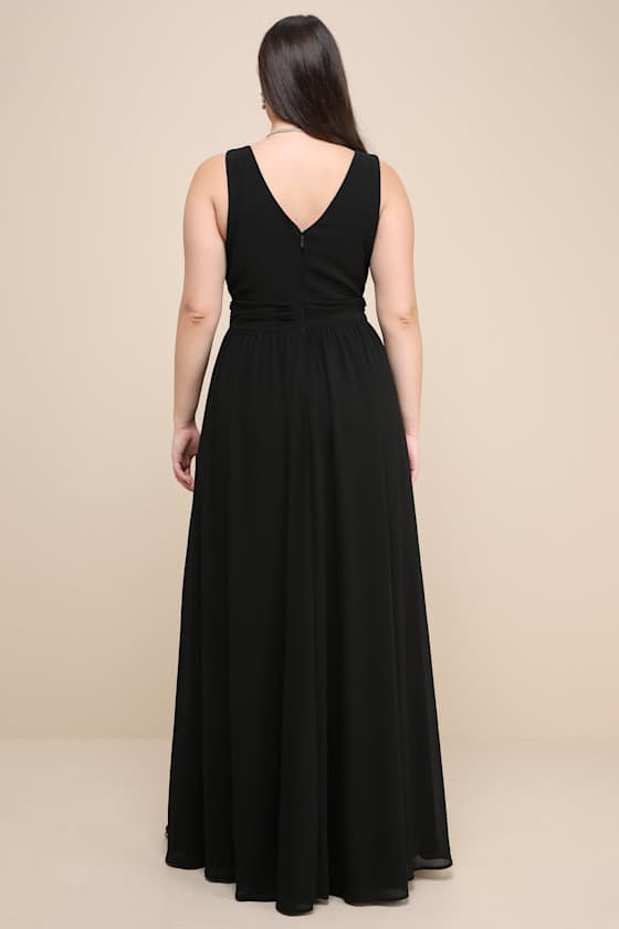 Vestido Longo Preto Paris com Sobrepeliz